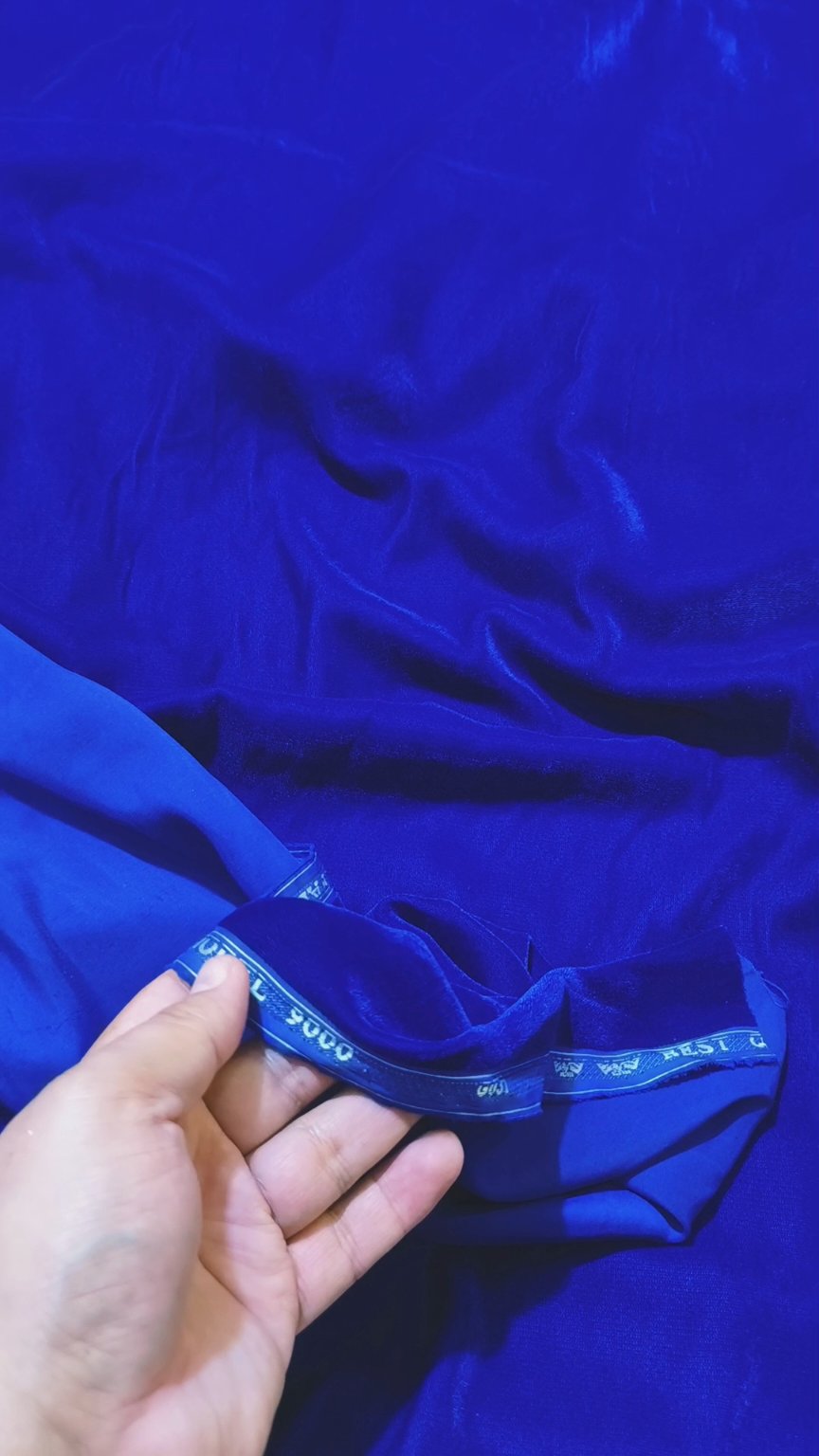 New Colors 🥳 Sale Sale M-09 Ink Blue iImported (Micro 9000) Velvet Same print Shirt & Truzer 2pc